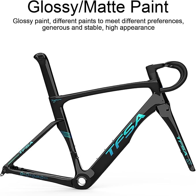 Carbon Fiber Track Frame 700C 49cm 52cm 54cm 56cm Fixed Gear Bike Frameset Road Bike Frameset Quick Release Frame F12x100mm R12x142mm QR Internal Routing(White,56cm)