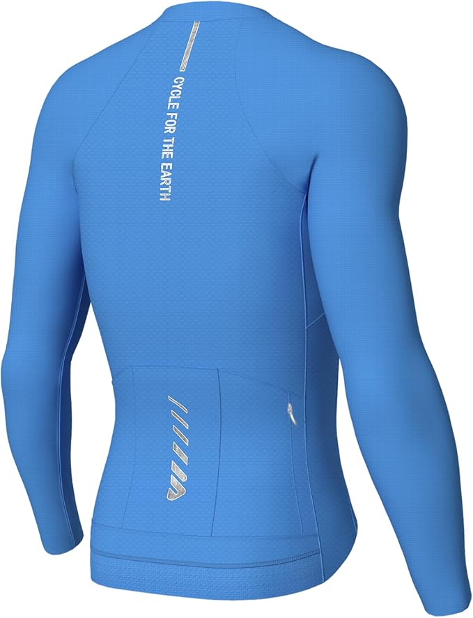 Lo.gas Cycling Jersey Men Short Sleeve, Road Bike Jerseys Full Zipper with Pockets, Bicycle Clothing Breathable Quick Dry