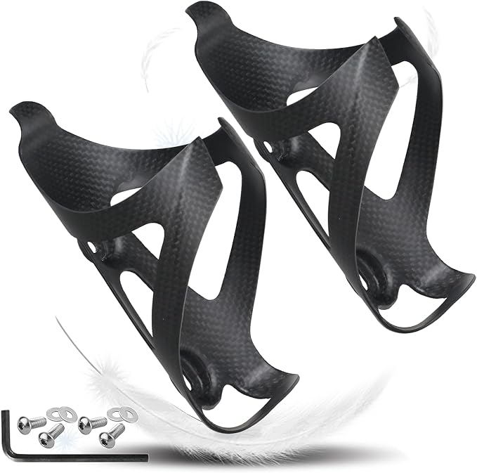 Carbon Fiber Water Bottle Holder for Bicycle Mountain Bike Cup Holder Ultralight Bike Water Bottle Cages for MTB Mountain Road Bike Cycling