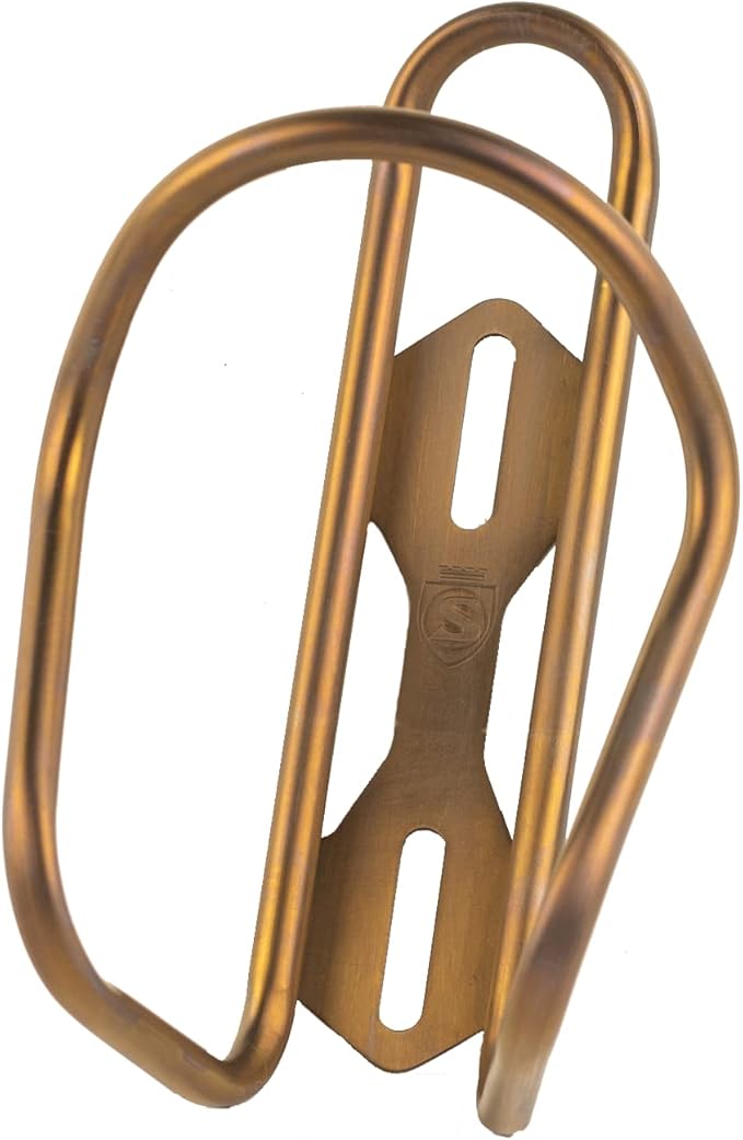 SILCA Sicuro Titanium Water Bottle cage | Cages for Bike with 21mm Fore/AFT Adjustment | Lighter Than Steel and Stronger Than Carbon and Alloy 30g | Hand Bent and Laser Welded in Indiana | USA Made
