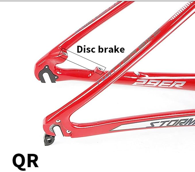 27.5er 29er Mountain Bike Frame 15''/17''/19'' XC Hardtail Bike Carbon Fiber Frame QR 135mm Disc Brake Frame Internal Routing (Color : Blue, Size : 27.5 * 17'')