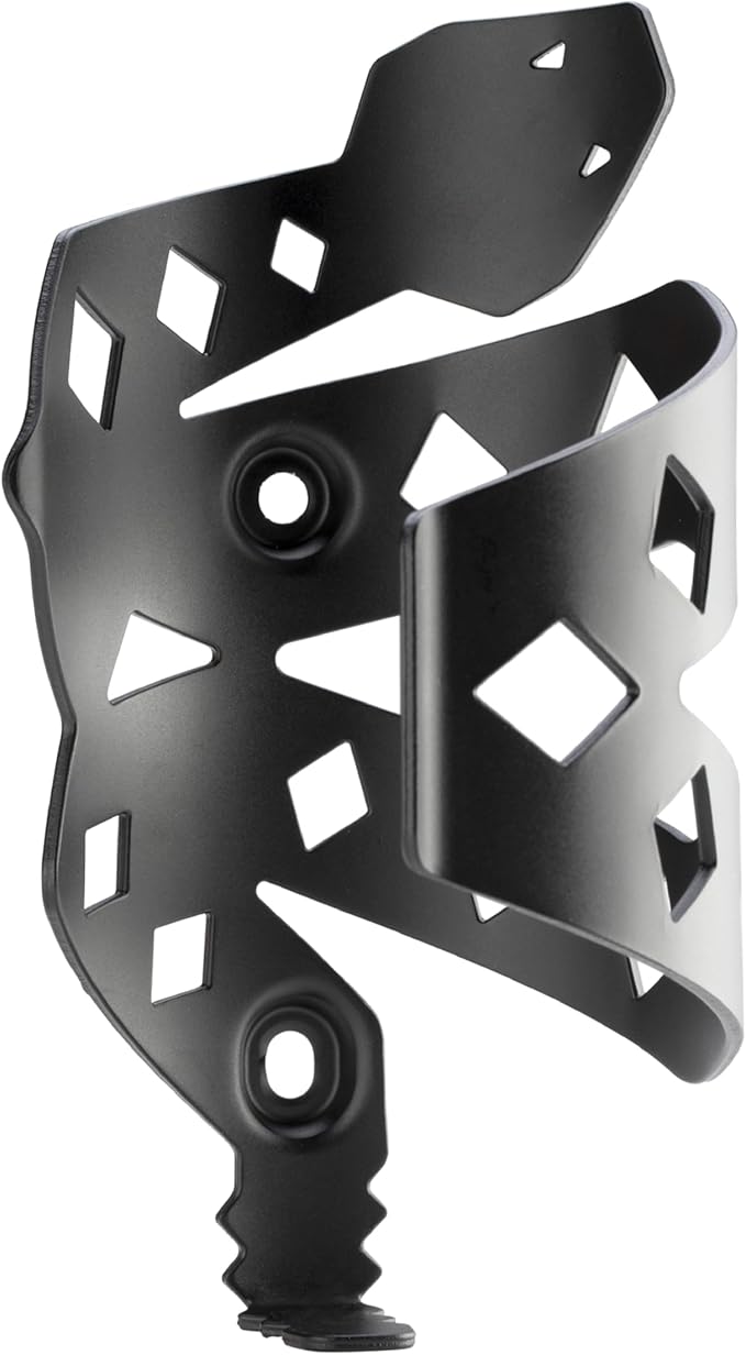 Portland Design Works Water Bottle Cage - Lightweight Water Bottle Holder For Bikes, RATTLESNEK KEJ, Black - Left Opening