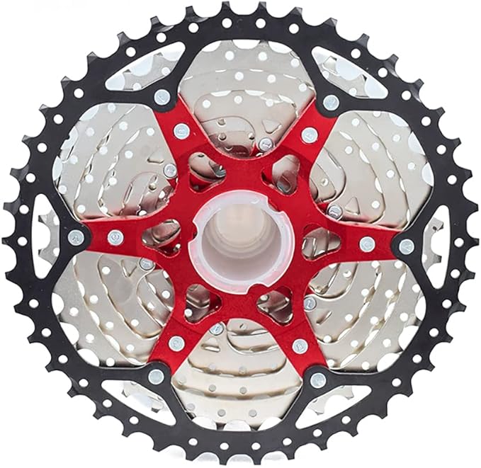 VG SPORTS 8/9/10/11/12 Speed Ultra-Light Bike Cassette for Mountain Bike 11-40T/11-42T/11-46T/11-50T/11-52T MTB Cassette Lightweight Aluminum Bracket Cassette