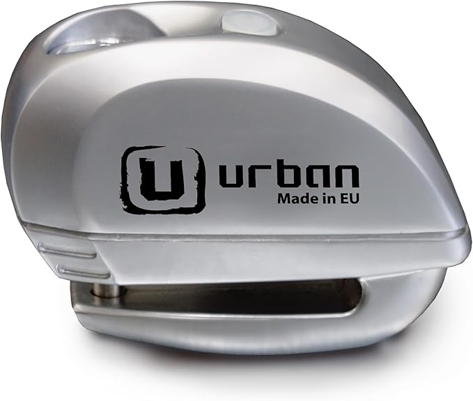 URBAN UR22 Alarm Disc Lock 120db ON/Off, Warning Function A+ Sensitivity Replaceable Alarm Module, High-end Waterproof, Longlife Battery, Electronic Reminder, Can be Carried with Bracket, Universal