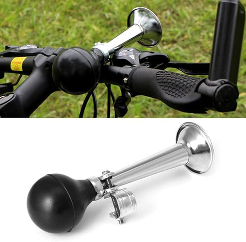 2 Pack Kids Bike Bell Bike Horn Bugle Vintage Classic Bicycle Bell Retro Loudspeaker Handlebar Mount Rubber Squeeze Bicycle Horn for Mountain Bike Cruiser Bike Toddler Tricycle Children's Bike