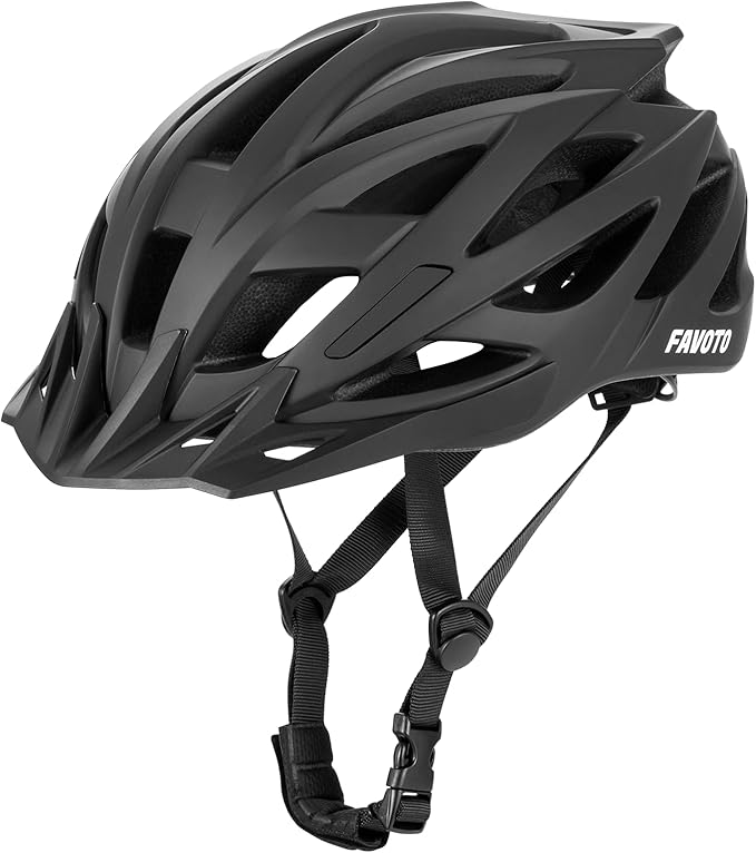 Favoto Bike Helmet for Adults – Lightweight Bicycle Helmet with Visor, MTB & Road Bike Helmet for Men and Women, CPSC Certified