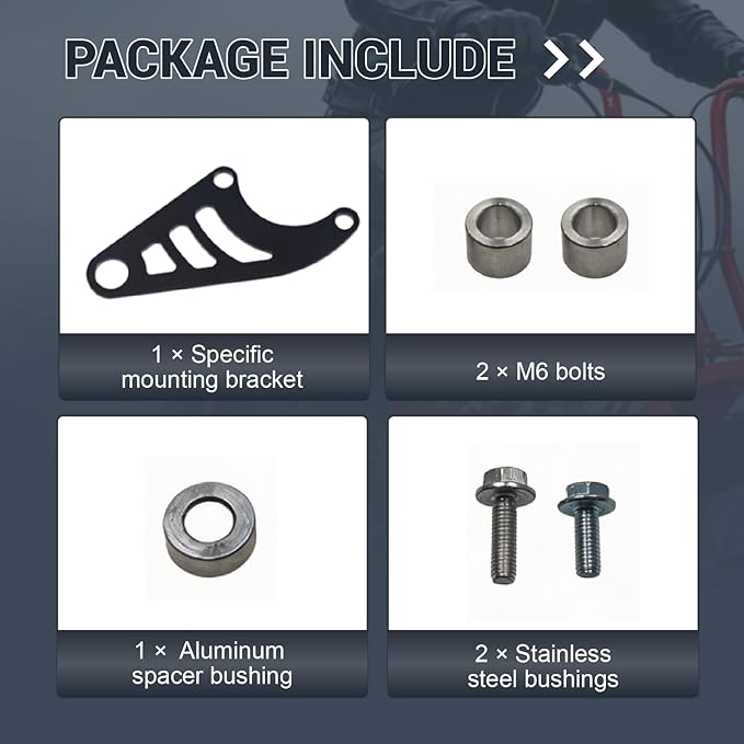 Mini Bike Hydraulic Brake Bracket For Coleman CT100U 98cc 3.0HP Minibike Powersport Rear Brake Caliper Mount Replacement Parts Black