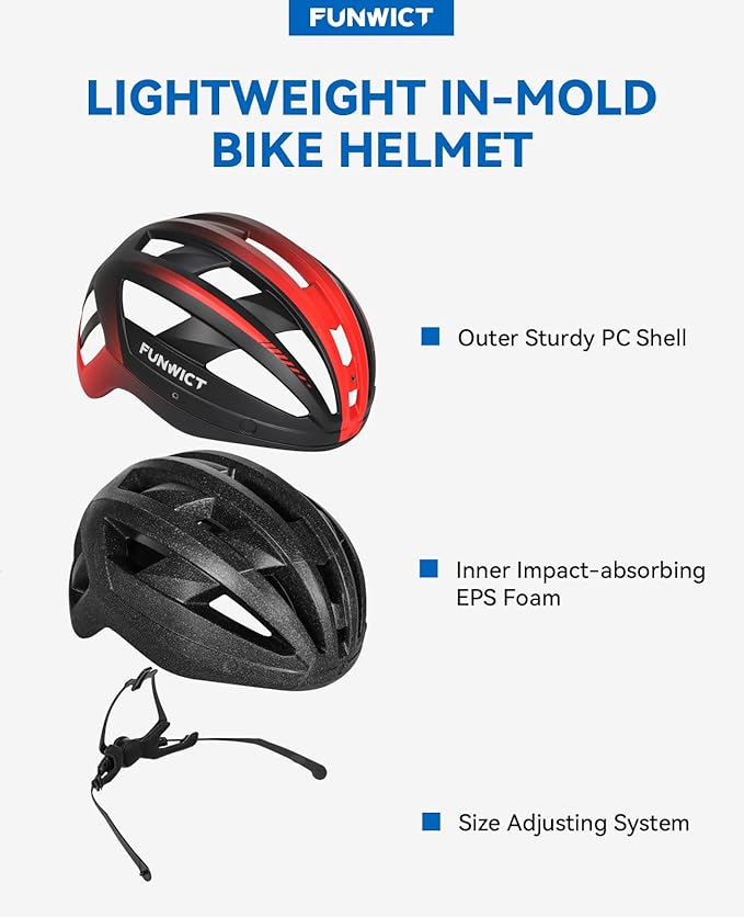 Adult Bike Helmet with Visor and Goggles for Men Women Mountain Road Bicycle Helmet Rechargeable Rear Light Cycling Helmet