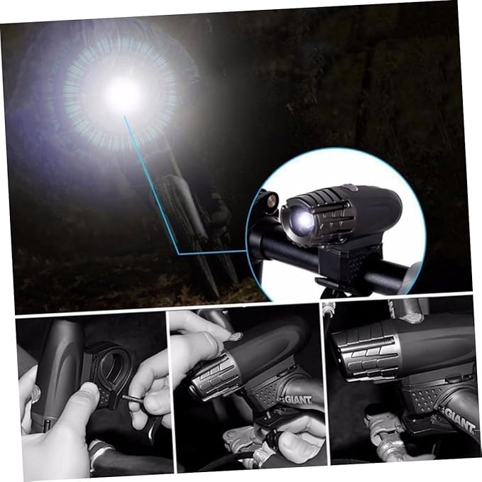 USB Rechargeable Bike Light Kit Led Front Rear Bike Lights Easy to Install