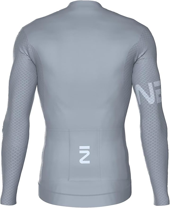 INBIKE Cycling Jersey Men, Long Sleeves Quick Dry Bike Shorts with Pockets, Moisture Wicking Bicycle Tops for Road Biking MTB