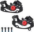 RUJOI Mechanical Disc Brake Caliper Set -Universal Front and Rear MTB Brake Calipers for Mountain, Road and Folding Bikes - Cable Actuated Update Replacement with Advanced Pad Adjustment&CPS Alignment