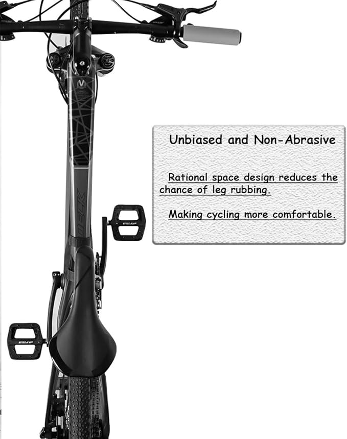 GoldTiger Ultra-Lightweight Triangle Bike Frame Bag，Spacious, Easy-Access Saddle Pouch for Cycling Essentials - Secure & Durable (Triangle Pouch)