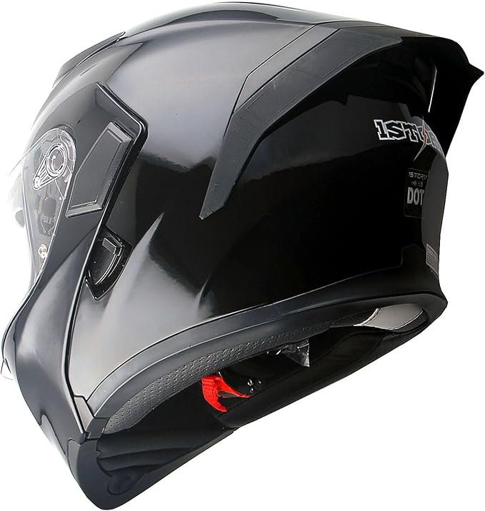 1Storm Motorcycle Modular Full Face Helmet Flip up Dual Visor Sun Shield: HB89