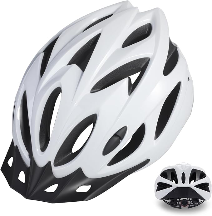 Zacro Adult Bike Helmet Lightweight for Men Women Comfort with Pads&Visor, Certified Bicycle Helmet for Adults Youth Mountain Road Biker