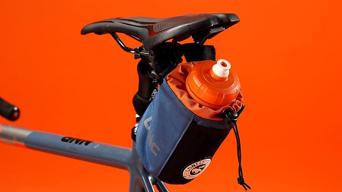 ULAC NEO PORTER C-HOLD Bike Feed Bag for Top Tube, Handlebar, Stem and Saddles (Black-Grey, Small)