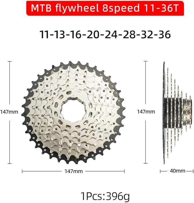 CYSKY 8/9/10/11/12-Speed Cassette 11-25T/28T/32T/34T/36T/40T/42T/46T/50T/52T Bike Sprocket Freewheel Compatible with Shimano, Sram HG Hub, Fit for Mountain Bike, Road Bike, MTB Cassette