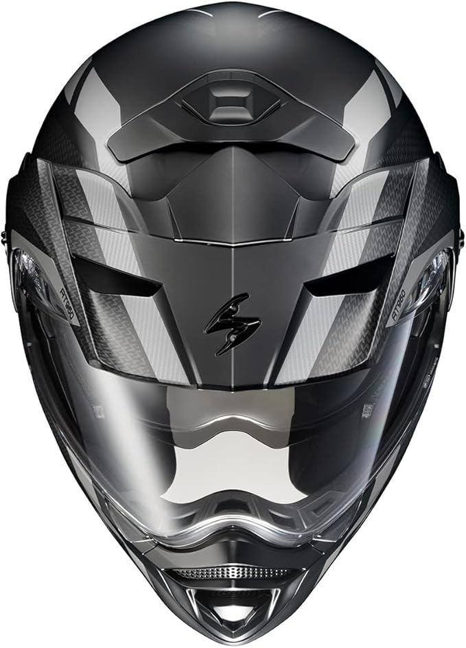 ScorpionEXO AT960 Modular Adventure Street Motorcycle Helmet with Bluetooth Ready Speaker Pockets DOT ECE Approved Hicks (Phantom - Small)