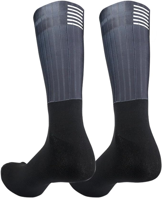 Aero Socks Cycling Men Women Non-Slip Silicone Aerodynamic Cycling Aero Socks one size 6-12