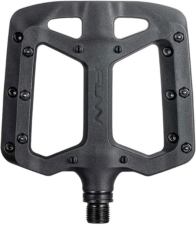 Funn Taipan Glass Fiber Reinforced Thermoplastic Bike Pedals with 9/16-inch CrMo Axles and Shin-Friendly Pins for MTB/BMX/Urban/Gravel Riding