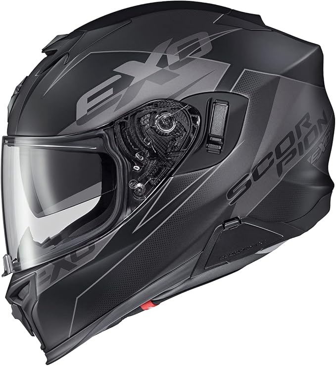 ScorpionEXO T520 Full Face Touring Motorcycle Helmet with Bluetooth Ready Speaker Pockets DOT ECE Approved Factor (Phantom - Small)