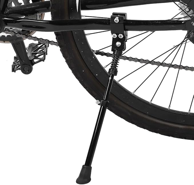 2PCS Adjustable Bike Kickstand 22-41cm - Aluminum Alloy Side Stand for Mountain, Road & Folding Bicycles, Non-Slip Support for 16"-700C Wheels