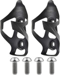 Full Carbon Fiber Bicycle Water Bottle Cages Holder Brackets with Titanium Bolts Pack of 2 (Matt)