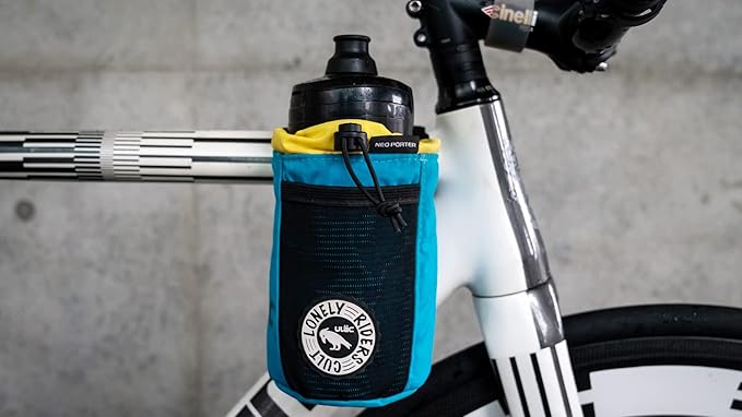 ULAC NEO PORTER C-HOLD Bike Feed Bag for Top Tube, Handlebar, Stem and Saddles (Green-Black, Small)