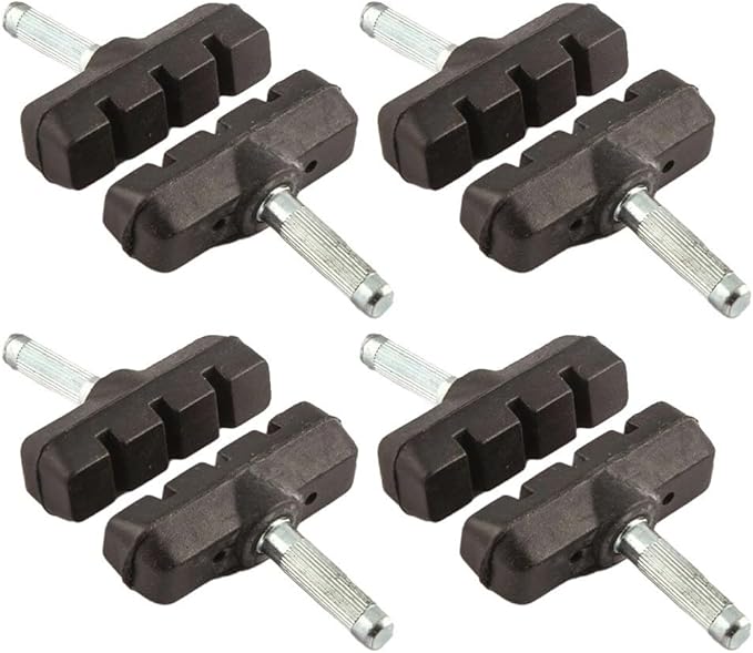Bicycle Brake Pads Cantilever MTB Road Bike V Brake Holder Pads 55mm Threadless Post Blocks Shoes Cycling Brake Parts(8PCS)