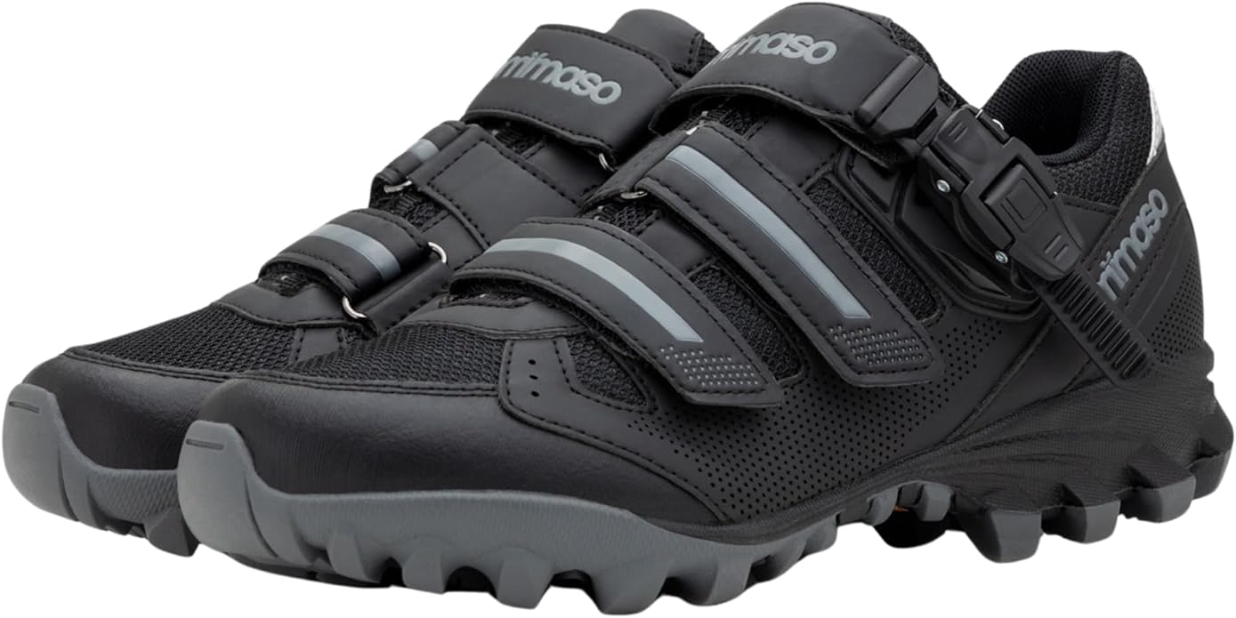 Tommaso Mens Cycling Shoes – SPD Compatible Outdoor, MTB, Gravel & Mountain Bike Shoes – Walkable Design – Cleats Not Included