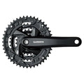 Shimano Front Chainwheel Fc-M371-L for Rear 9-Speed 175Mm 48X36X26T W/Chain Guard(Integrated Type) Chain Case Compatible Black W/Fixing Bolt Shimano Logo Bicycle Cranksets