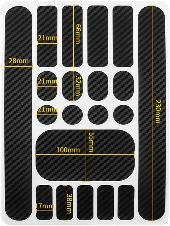 MUQZI 3 Pieces Bicycle Chainstay Protector, Bike Frame Protection Stickers Decal Front Fork Film Cover Frame Adhesive Protective for Mountain Road Bike Chain Guard Pad