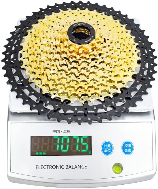 VG SPORTS 8/9/10/11/12 Speed Ultra-Light Bike Cassette for Mountain Bike 11-40T/11-42T/11-46T/11-50T/11-52T MTB Cassette Lightweight Aluminum Bracket Cassette
