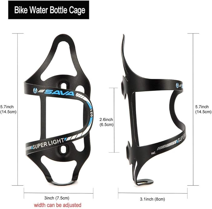 SAVADECK Bicycle Lightweight Aluminum Water Bottle Cage Alloy Bike Bottle Holder Bike Accessories Blue