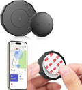 GPS Tracker for Vehicles, GPS Vehicle Tracker No Monthly Fee, Hidden Car Tracking Device with Apple Find My (iOS Only), Mini Real-Time Location Tracker with Ultra Adhesive Sticker for Cars, Bikes