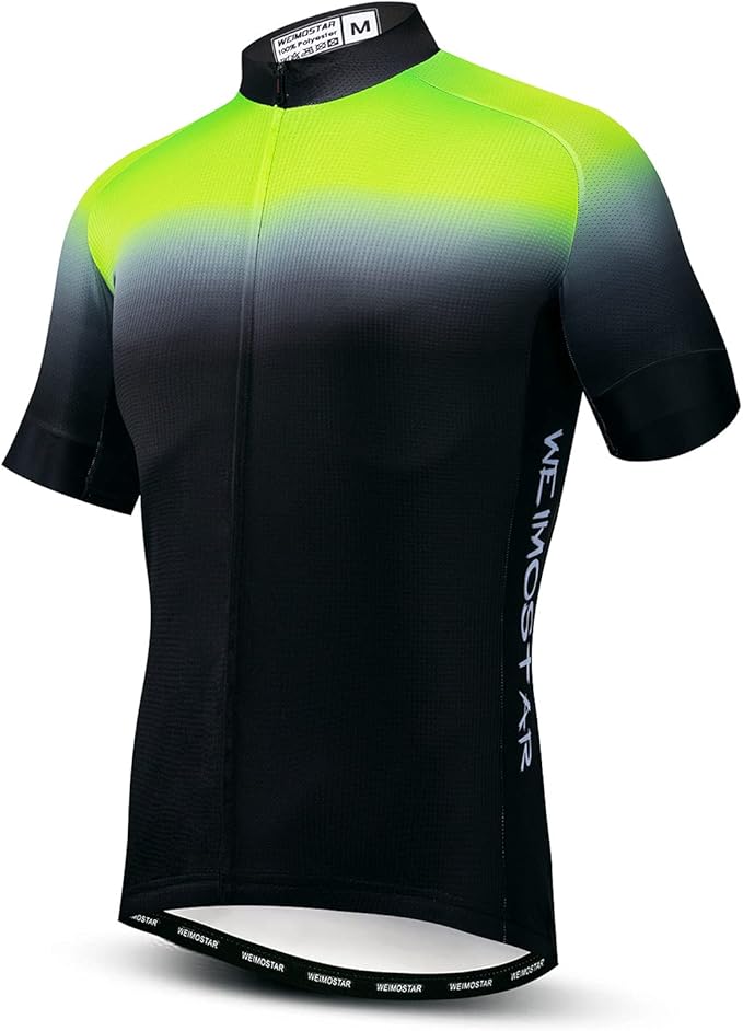 Men's Cycling Jerseys Tops Biking Shirts Short Sleeve Full Zipper Bike Clothing