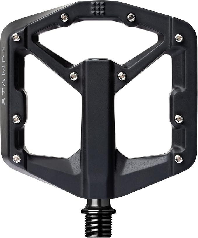 Crankbrothers Stamp Flat MTB Pedals - Size-Specific, Lightweight, Versatile, Durable Bike Pedals
