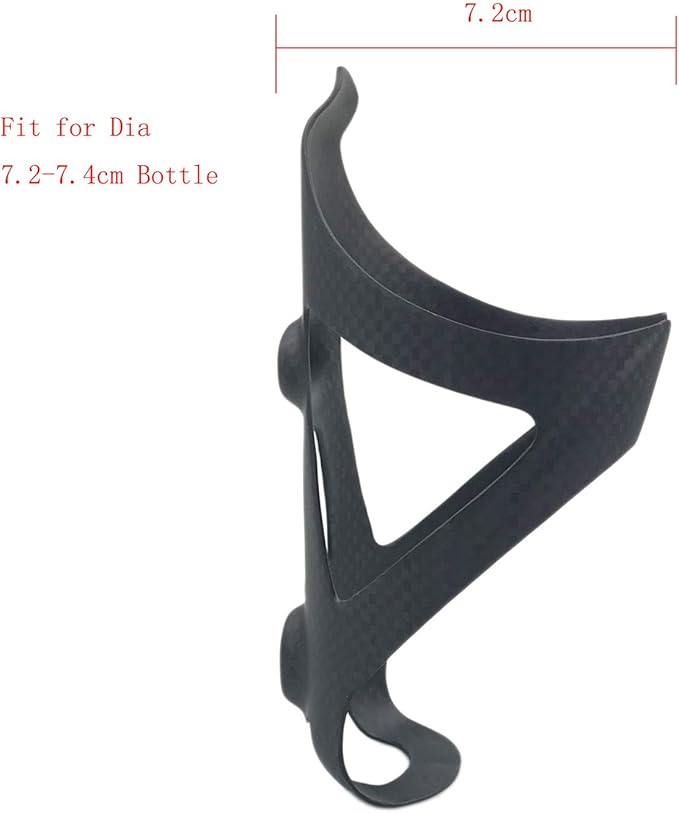 Water Bottle Cage, 3k Matte Full Carbon Fiber Lightweight and Strong Bicycle Water Bottle Holder Bike Cages Brackets - 2 Pcs