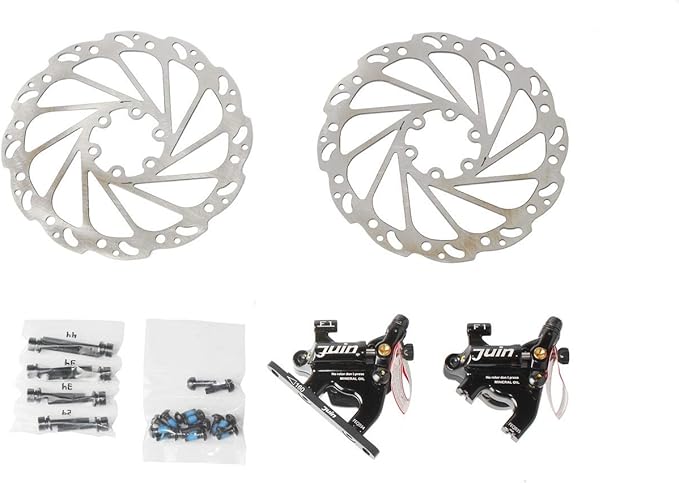 Juin Tech F1 Hybrid Hydraulic Disc Brake Caliper Set - Flat Mount - for Road, Gravel & CX