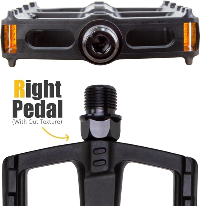 BV Bike Pedal - Universal Fit Bicycle Pedals 9/16" Compatible, Non-Slip & Durable Lightweight, Fits Most Adult Bikes & MTB Bicycles