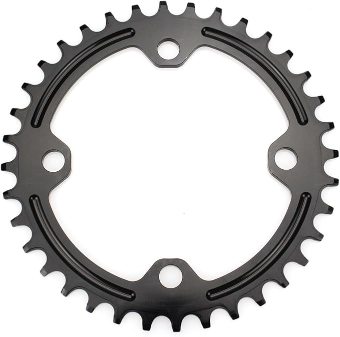 FOMTOR 104 BCD Chainring (30-52T) 7-12 Speed Compatible CNC 7075 Aluminum Narrow Wide Tooth Round Oval Chainrings for MTB/Road Bike Ebike Chainwheel Black/Red