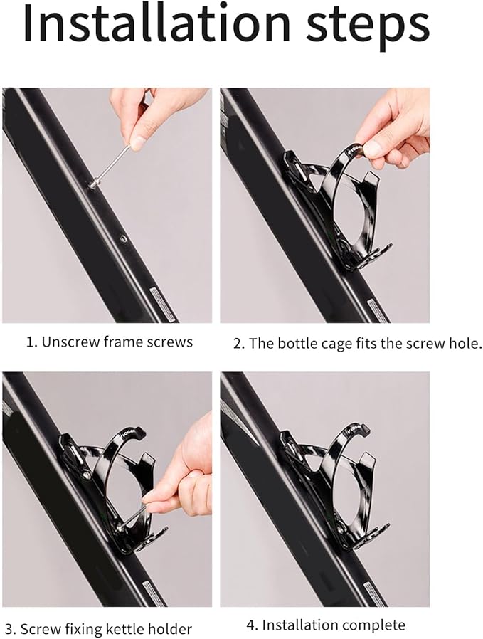 Bicycles Bottles Cage Light Weight Bike Holder Water Bottle for Road and Mountain Easily Installation Bike Cage Rack Sports and Outdoor Accessory Holder