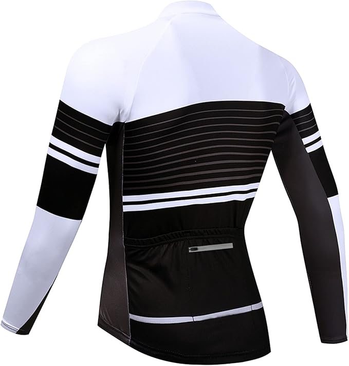 Coconut Ropamo CR Long Sleeve Cycling Jersey Mens, 3+1 Zipper Pockets Bicycle Tops Quick Dry Breathable Biking Shirt