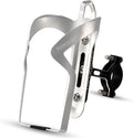 ROCKBROS Bike Cup Holder,2-in-1 Bicycle Bottle Bracket Aluminum Alloy Water Bottle Cages,Universal Rotation Cup Drink Holders for Bike Handlebars,Motorcycle,MTB,Boat,Walker,Wheelchair,Stroller，Silver