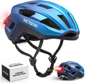 VICTGOAL Road Bike Helmet Adult Men Women with Detachable Magnetic Rear Light, Bicycle Helmet Adjustable Breathable Road Cycling Helmet for Road Mountain Riding