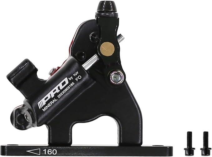 DJC Hydraulic Brake Caliper for Road Bike Gravel 2 Pistons Cable actuated Flat Mount with Brake disc IIIPRO