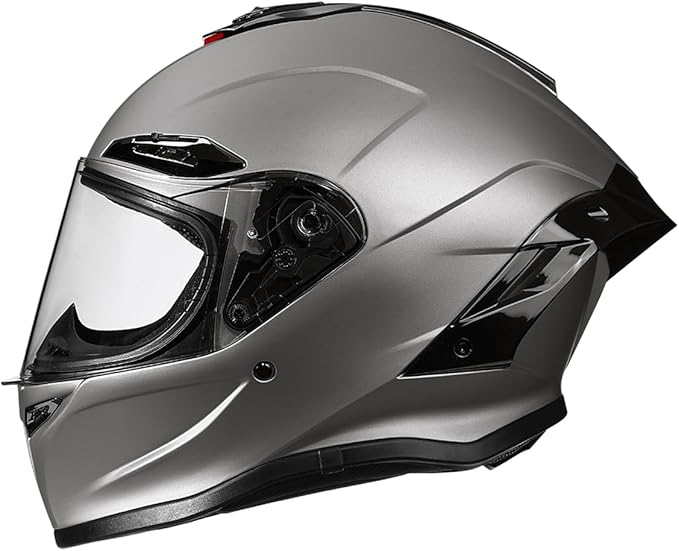 Full-face Helmet Biker Helmet ABS with EPS Cushion Liner Removable Washable 8 Air Vent Free Switch Long and Short Lens Replacement for Adult Unisex