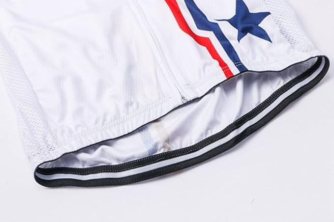Weimostar Men's USA Cycling Jersey Short Sleeve Biking Shirts Breathable with Pockets