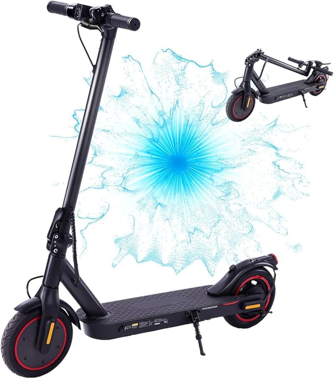 Electric Scooters - Electric Scooter for Adults, 500W Peak Motor, 18 Max MPH, 21 Miles Range, APP Control, Lightweight Foldable E-Scooter
