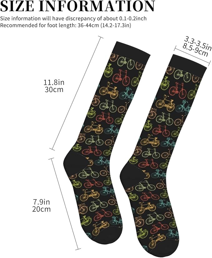 bassyil Compression Socks for Women & Men Circulation 15-20 mmHg Knee High Best Support for Nurses Travel Running Athletic