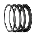 Customized Carbon Rim 700C 25/28mm Wide, 30/35/38/45/50/55/60/88mm Deep Tubular/Clincer Tubeless Ready Carbon Bicycle Rim for Road Bike Gravel CX Wheel